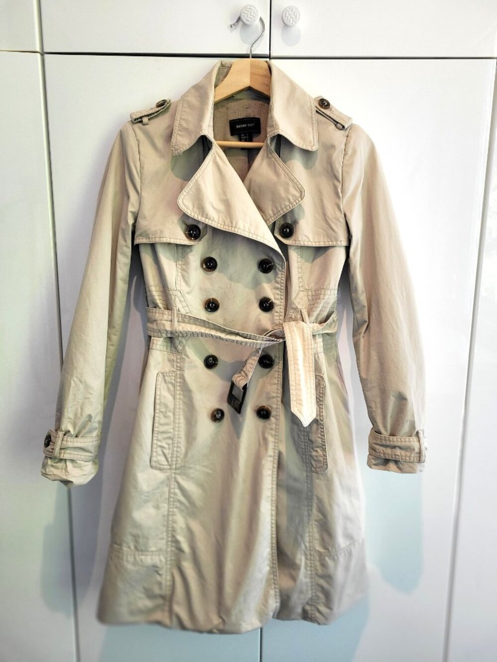 Mango 100% Cotton Trenchcoat Size S